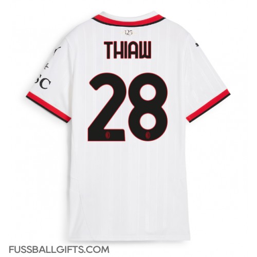 AC Milan Malick Thiaw #28 Fußballbekleidung Auswärtstrikot Damen 2024-25 Kurzarm